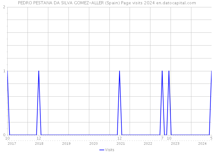 PEDRO PESTANA DA SILVA GOMEZ-ALLER (Spain) Page visits 2024 