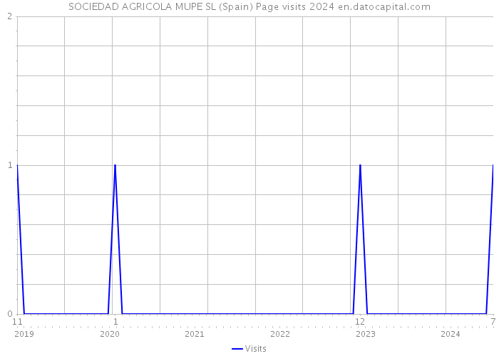 SOCIEDAD AGRICOLA MUPE SL (Spain) Page visits 2024 