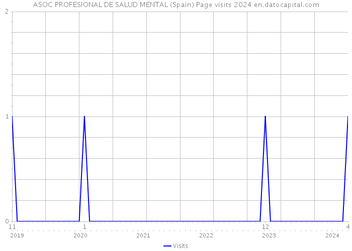 ASOC PROFESIONAL DE SALUD MENTAL (Spain) Page visits 2024 