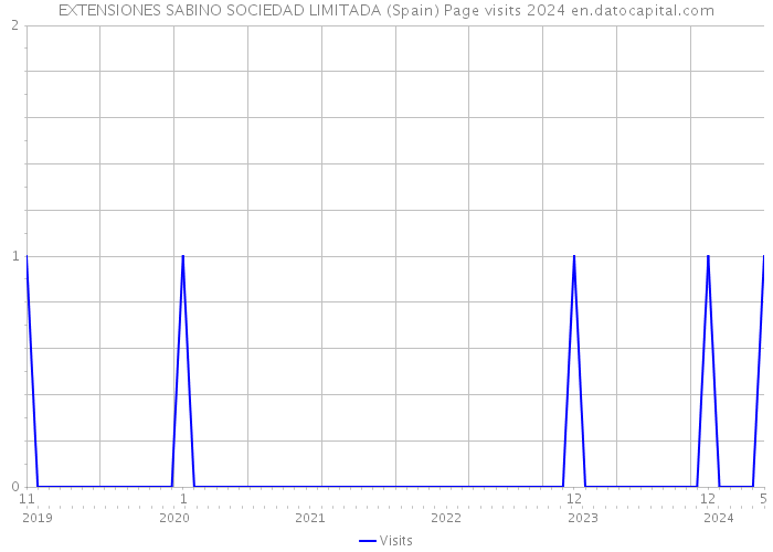 EXTENSIONES SABINO SOCIEDAD LIMITADA (Spain) Page visits 2024 
