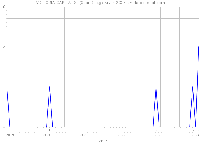 VICTORIA CAPITAL SL (Spain) Page visits 2024 