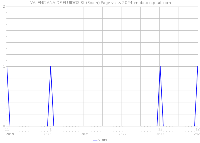  VALENCIANA DE FLUIDOS SL (Spain) Page visits 2024 