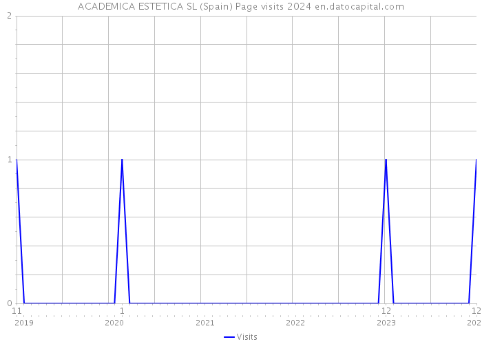 ACADEMICA ESTETICA SL (Spain) Page visits 2024 