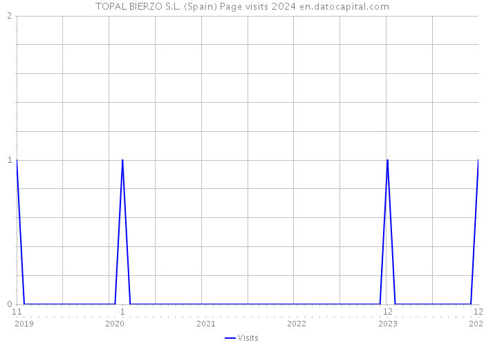 TOPAL BIERZO S.L. (Spain) Page visits 2024 