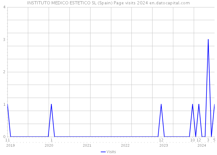 INSTITUTO MEDICO ESTETICO SL (Spain) Page visits 2024 