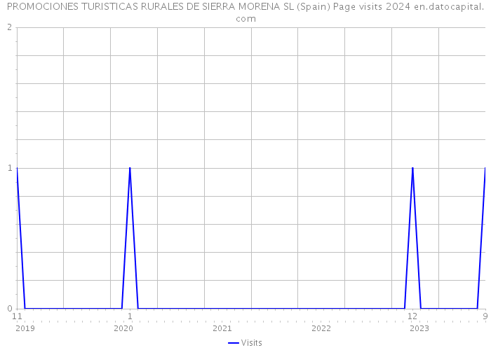 PROMOCIONES TURISTICAS RURALES DE SIERRA MORENA SL (Spain) Page visits 2024 