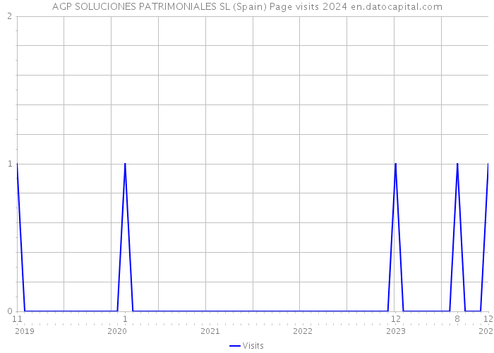 AGP SOLUCIONES PATRIMONIALES SL (Spain) Page visits 2024 