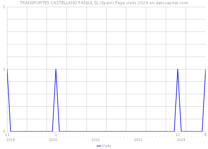TRANSPORTES CASTELLANO FANJUL SL (Spain) Page visits 2024 