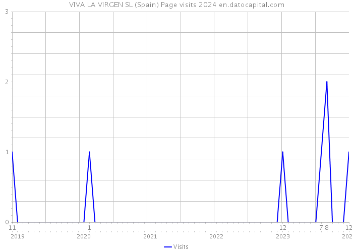 VIVA LA VIRGEN SL (Spain) Page visits 2024 