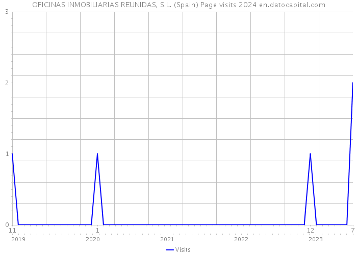 OFICINAS INMOBILIARIAS REUNIDAS, S.L. (Spain) Page visits 2024 