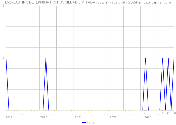 EVERLASTING DETERMINATION, SOCIEDAD LIMITADA (Spain) Page visits 2024 