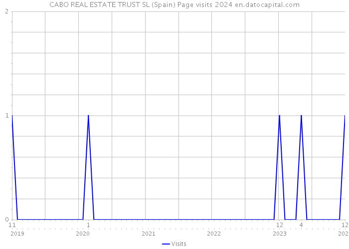 CABO REAL ESTATE TRUST SL (Spain) Page visits 2024 
