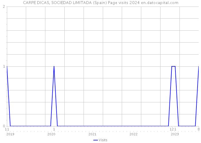 CARPE DICAS, SOCIEDAD LIMITADA (Spain) Page visits 2024 