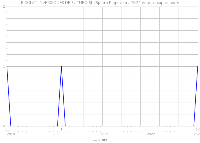 BIRCLAT INVERSIONES DE FUTURO SL (Spain) Page visits 2024 