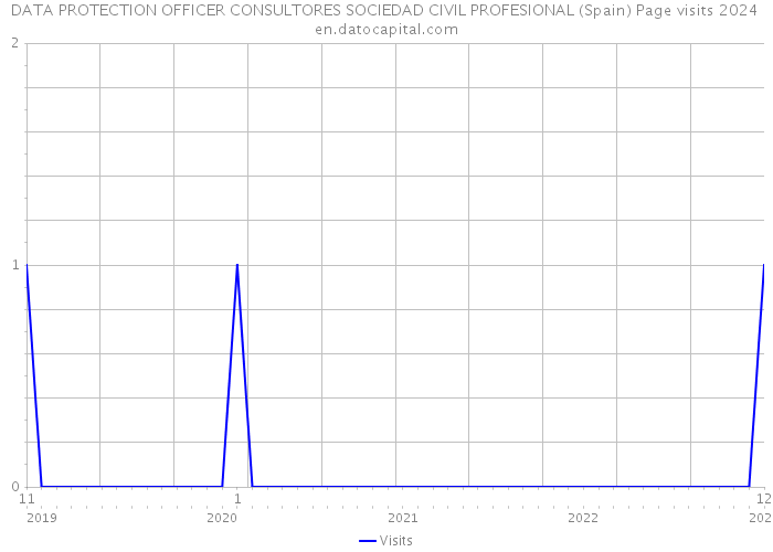 DATA PROTECTION OFFICER CONSULTORES SOCIEDAD CIVIL PROFESIONAL (Spain) Page visits 2024 