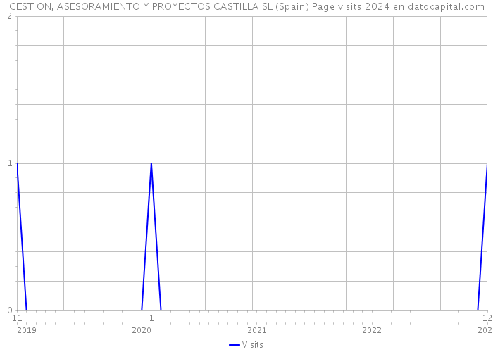 GESTION, ASESORAMIENTO Y PROYECTOS CASTILLA SL (Spain) Page visits 2024 