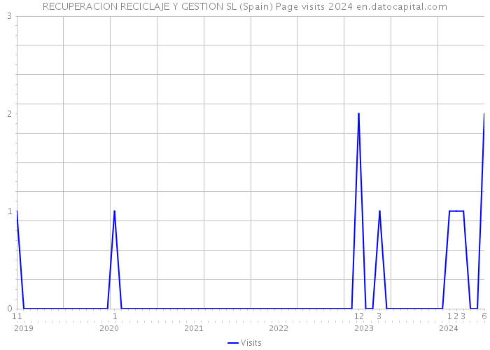 RECUPERACION RECICLAJE Y GESTION SL (Spain) Page visits 2024 