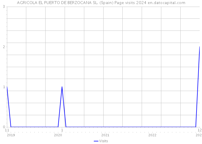 AGRICOLA EL PUERTO DE BERZOCANA SL. (Spain) Page visits 2024 