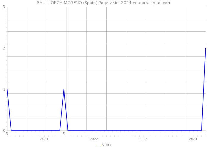RAUL LORCA MORENO (Spain) Page visits 2024 