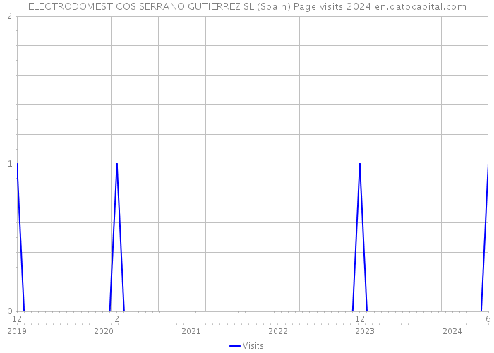 ELECTRODOMESTICOS SERRANO GUTIERREZ SL (Spain) Page visits 2024 