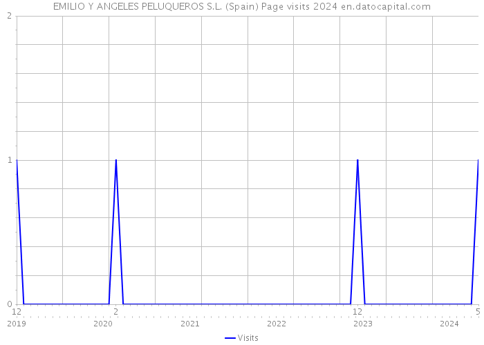 EMILIO Y ANGELES PELUQUEROS S.L. (Spain) Page visits 2024 