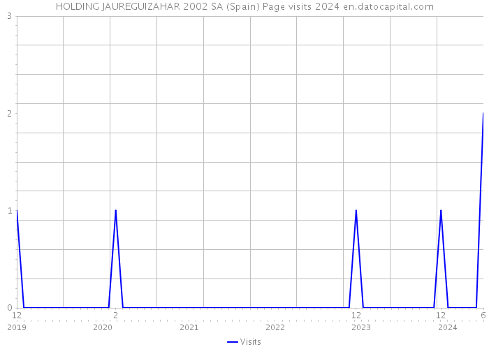 HOLDING JAUREGUIZAHAR 2002 SA (Spain) Page visits 2024 
