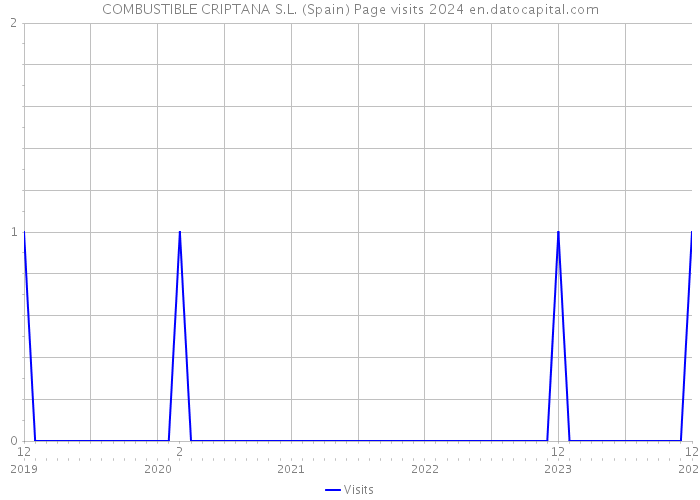 COMBUSTIBLE CRIPTANA S.L. (Spain) Page visits 2024 