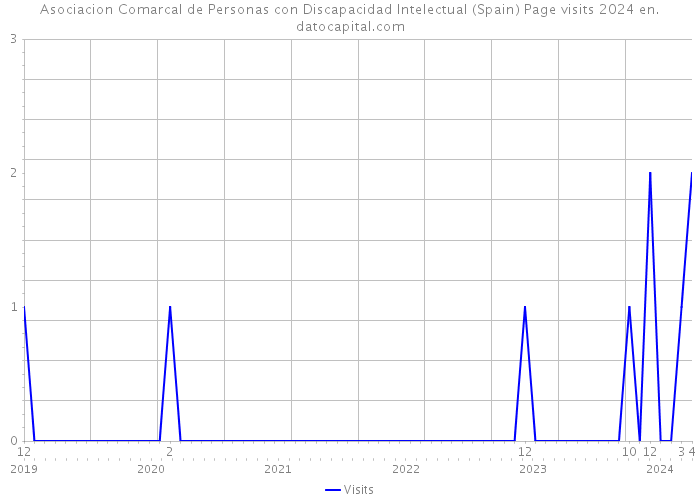 Asociacion Comarcal de Personas con Discapacidad Intelectual (Spain) Page visits 2024 