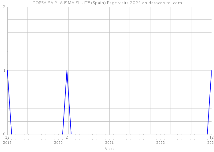 COPSA SA Y A.E.MA SL UTE (Spain) Page visits 2024 