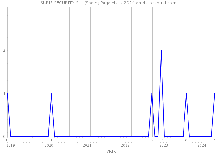 SURIS SECURITY S.L. (Spain) Page visits 2024 