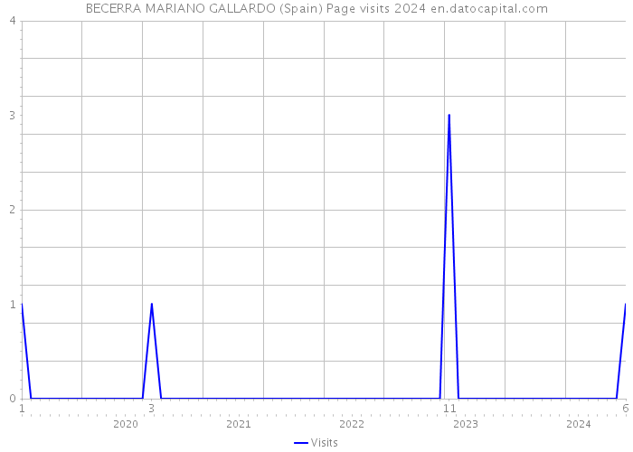 BECERRA MARIANO GALLARDO (Spain) Page visits 2024 