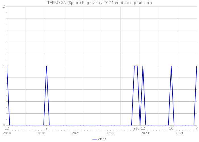 TEPRO SA (Spain) Page visits 2024 