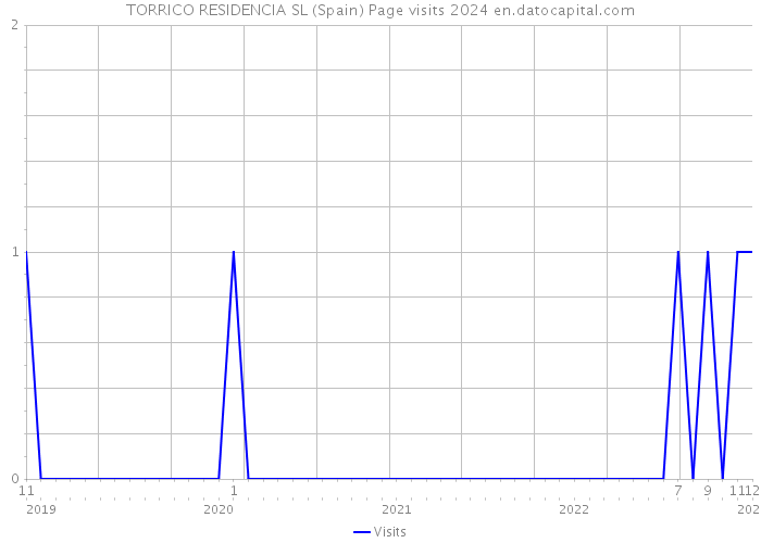 TORRICO RESIDENCIA SL (Spain) Page visits 2024 