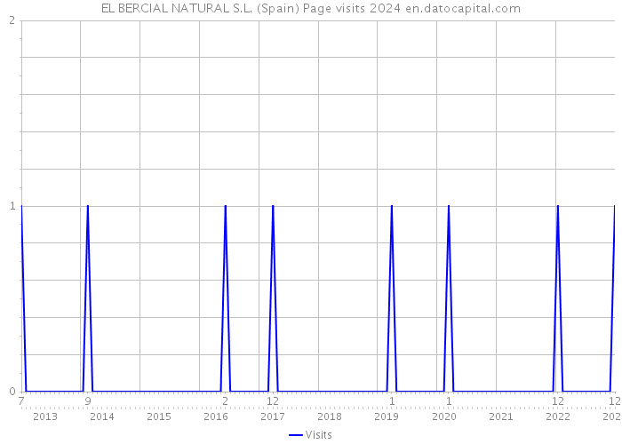 EL BERCIAL NATURAL S.L. (Spain) Page visits 2024 