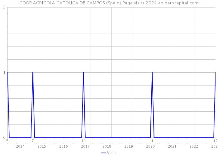 COOP AGRICOLA CATOLICA DE CAMPOS (Spain) Page visits 2024 