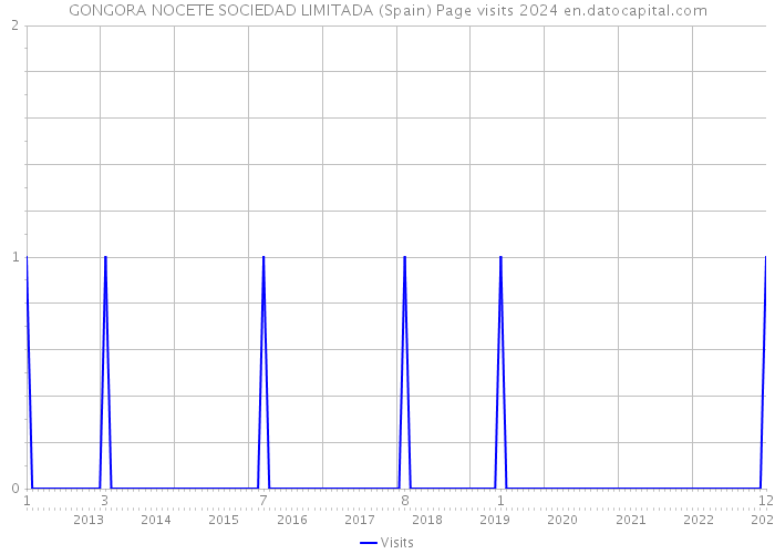 GONGORA NOCETE SOCIEDAD LIMITADA (Spain) Page visits 2024 