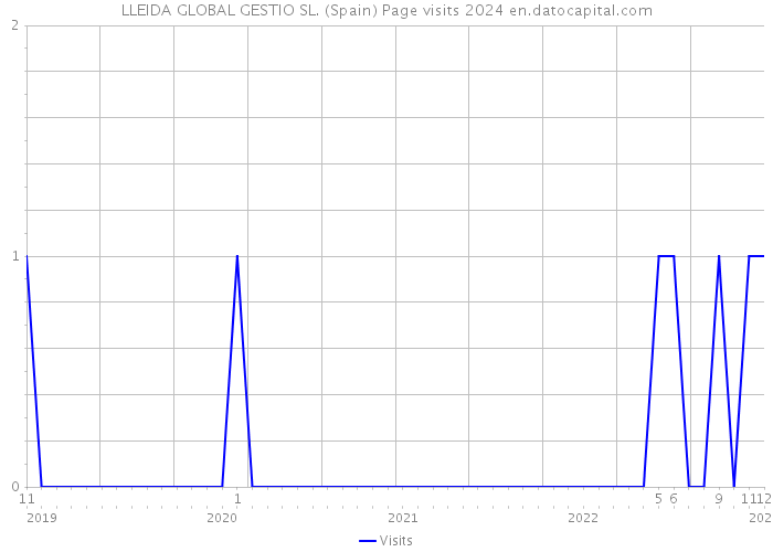 LLEIDA GLOBAL GESTIO SL. (Spain) Page visits 2024 