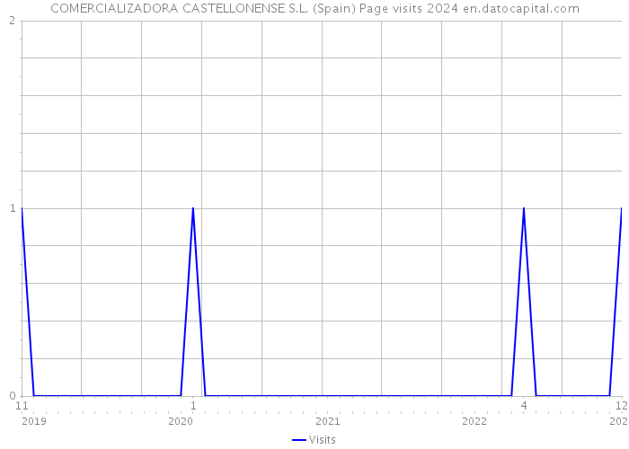 COMERCIALIZADORA CASTELLONENSE S.L. (Spain) Page visits 2024 