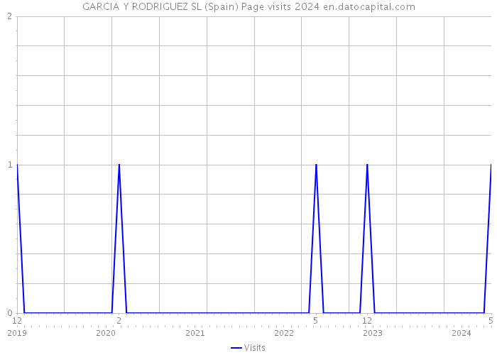 GARCIA Y RODRIGUEZ SL (Spain) Page visits 2024 