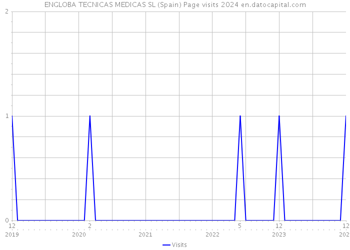 ENGLOBA TECNICAS MEDICAS SL (Spain) Page visits 2024 