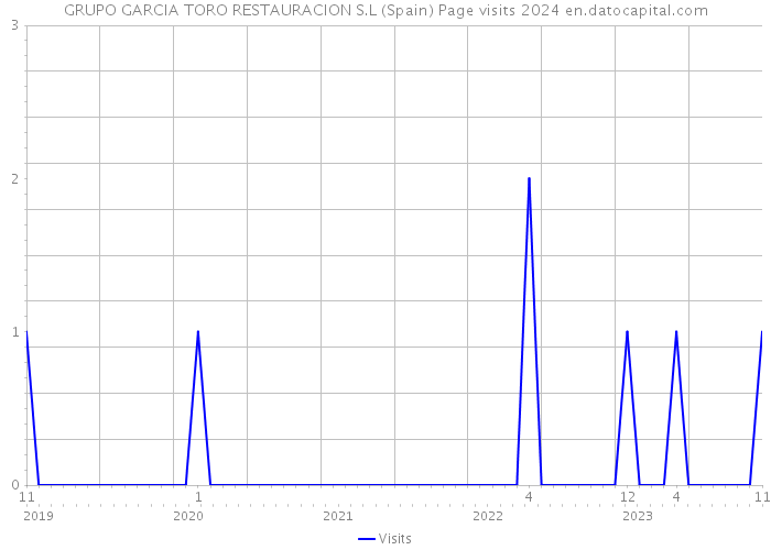 GRUPO GARCIA TORO RESTAURACION S.L (Spain) Page visits 2024 