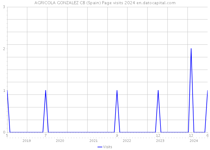 AGRICOLA GONZALEZ CB (Spain) Page visits 2024 