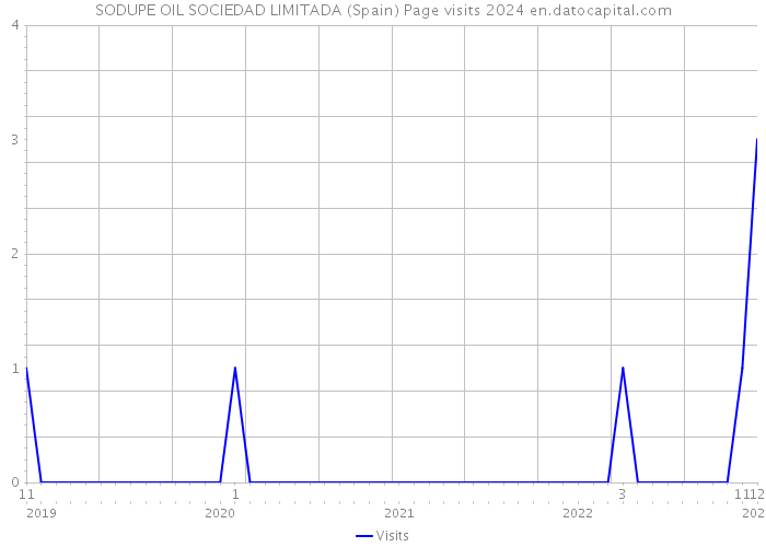 SODUPE OIL SOCIEDAD LIMITADA (Spain) Page visits 2024 