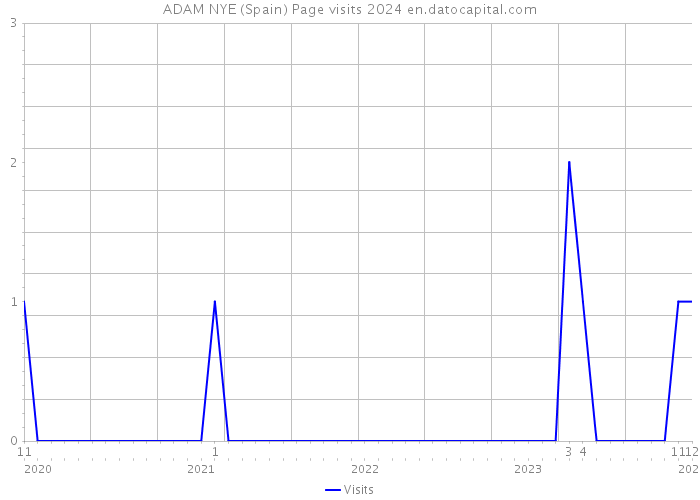 ADAM NYE (Spain) Page visits 2024 