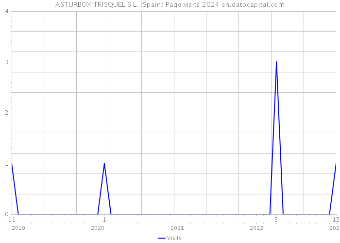 ASTURBOX TRISQUEL S.L. (Spain) Page visits 2024 