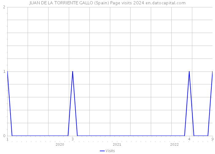 JUAN DE LA TORRIENTE GALLO (Spain) Page visits 2024 