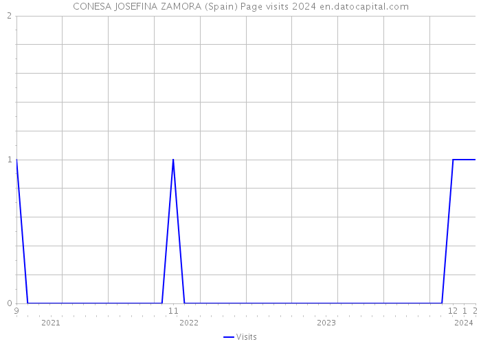 CONESA JOSEFINA ZAMORA (Spain) Page visits 2024 