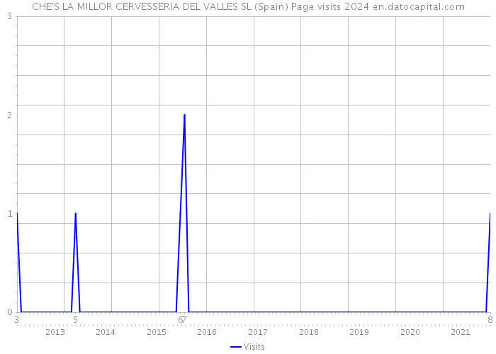 CHE'S LA MILLOR CERVESSERIA DEL VALLES SL (Spain) Page visits 2024 