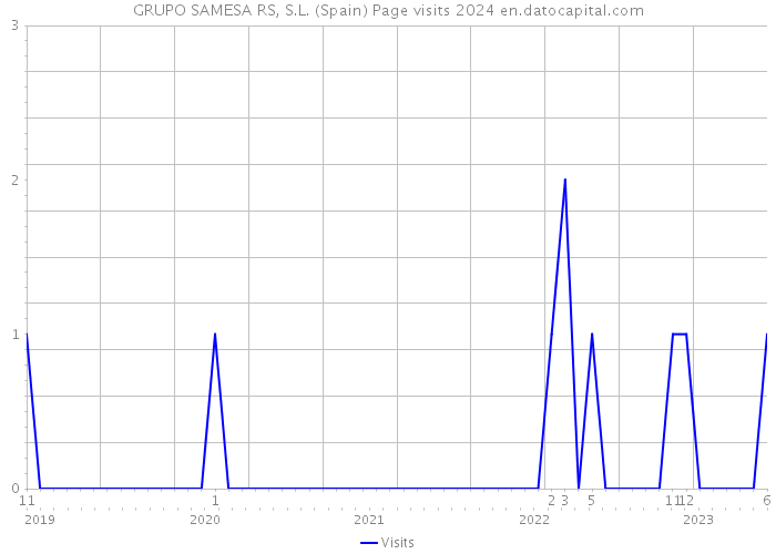 GRUPO SAMESA RS, S.L. (Spain) Page visits 2024 
