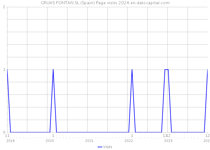GRUAS FONTAN SL (Spain) Page visits 2024 
